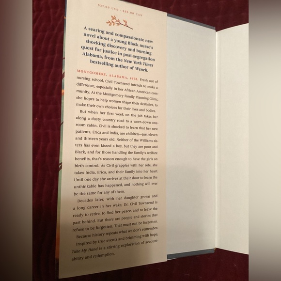 Take My Hand by Dolen Perkins-Valdez Book, Fiction, hardcover - Picture 3 of 3